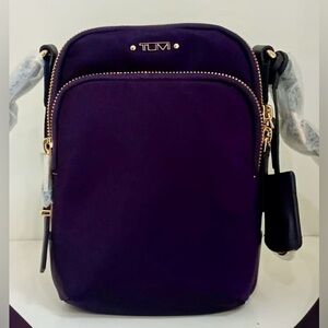 NWT TUMI Voyageur RAMA Crossbody Shoulder Purse Blackberry Purple